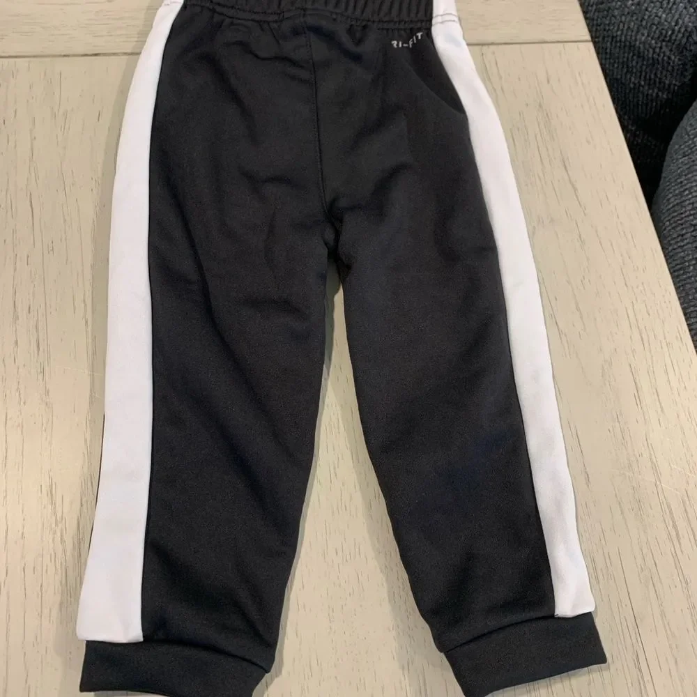 Nike Kids Black and White Dri-FIT Hoodie Set